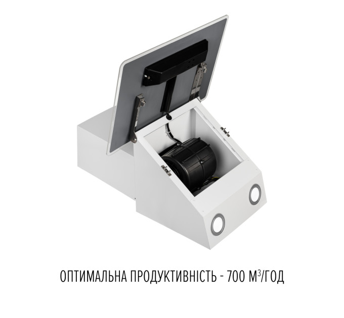 Витяжка декоративна похила  PERFELLI VIO 6HW BIANCO