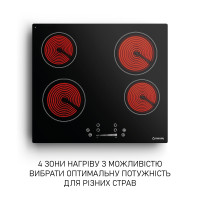 Варильна поверхня склокерамічна  Minola MHS 6074 TBL