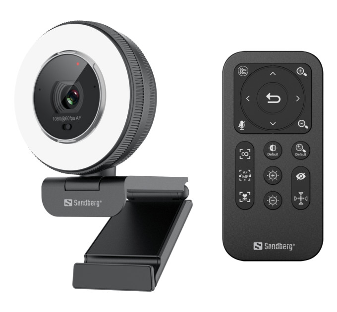 Веб-камера  Sandberg Streamer USB Webcam Pro Elite Full HD, Remote control, USB-A/USB-C connection