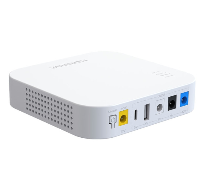 Джерело безперебійного живлення  Marsriva DC Router UPS KP4 Max 3xDC+USB+USB-C OUT, 5V/9V/12V 18W 20000 mAh (74Wh) Li-Ion