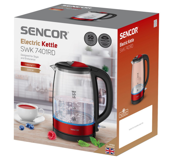 Sencor Електрочайник SENCOR SWK 7401RD