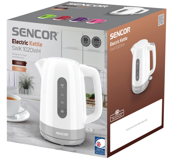 Sencor Електрочайник SENCOR SWK 1020WH