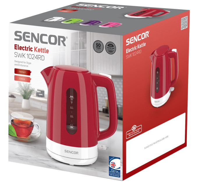 Sencor Електрочайник SENCOR SWK 1024RD