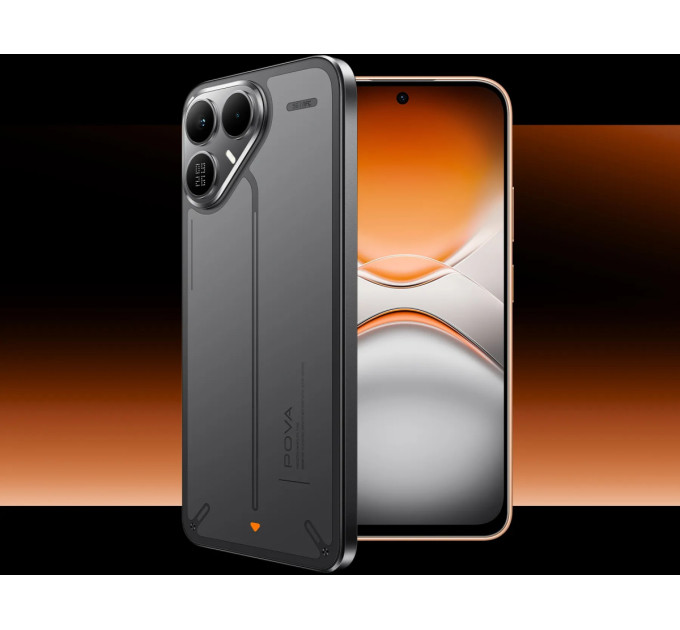 Tecno Смартфон TECNO POVA 8 5G (LK6) 6.76" 8/256ГБ, 2SIM, 8000мА•год, Graphite Black