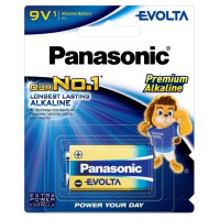 Батарейка Panasonic Evolta лужна 6LR61(6LF22, MN1604, MX1604, Крона) блістер, 1 шт.
