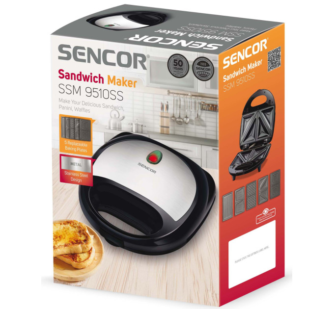 Sencor Бутербродниця Sencor SSM 9510SS