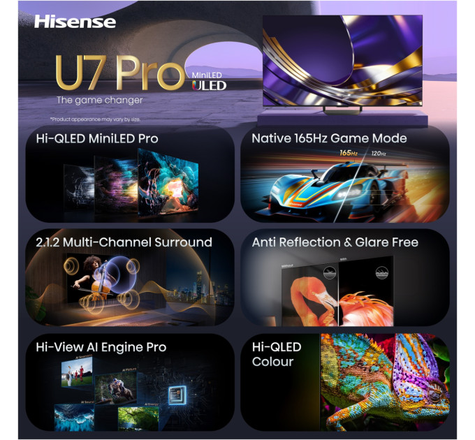 Hisense LED-телевізор Hisense 55U7S PRO