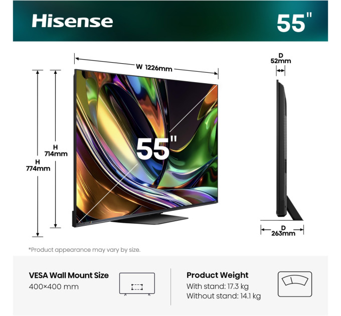Hisense LED-телевізор Hisense 55UR8S