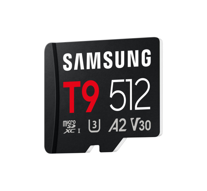 Samsung Карта пам'яті SAMSUNG MICRO SDXC T9 512GB, U3, V30, A2 до 200 Мб/с
