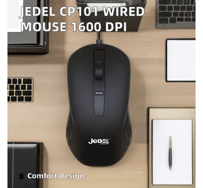 Мишка  JEDEL CP101-USB BLACK