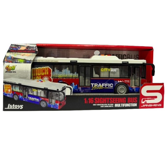 CARS S Іграшка CARS S Міський автобус 1:16 (CJ-4833207)