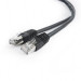Cablexpert Патч корд Cablexpert PP22-1M/BK, FTP, литий,  50u" штекер із фіксатором, 1 м, чорний