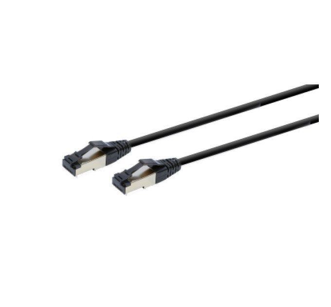 Cablexpert Патч корд Cablexpert PP8-LSZHCU-BK-1.5M, S/STP, литий, 50u" штекер із фіксатором, 1,5 м, чорний
