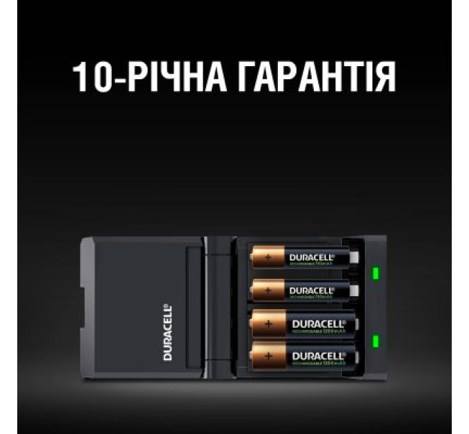 Duracell Зарядний пристрій для акумуляторів Duracell CEF27 + 2 rechar AA1300mAh + 2 rechar AAA750mAh (5001374)