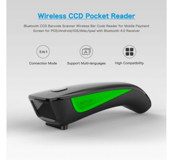 Netum Сканер штрих-коду Netum C740 Bluetooth (C740)