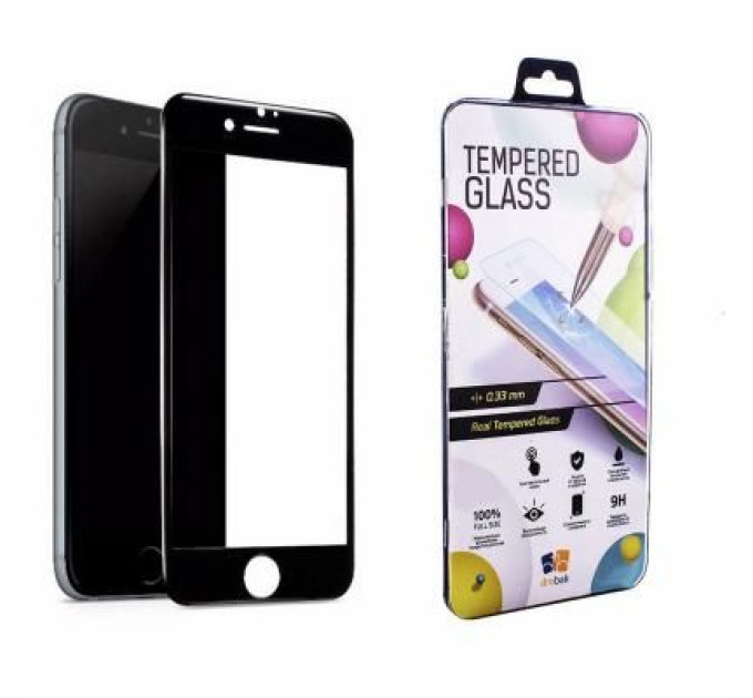 Drobak Скло захисне Drobak Apple iPhone SE 2020 (Black) (121248)