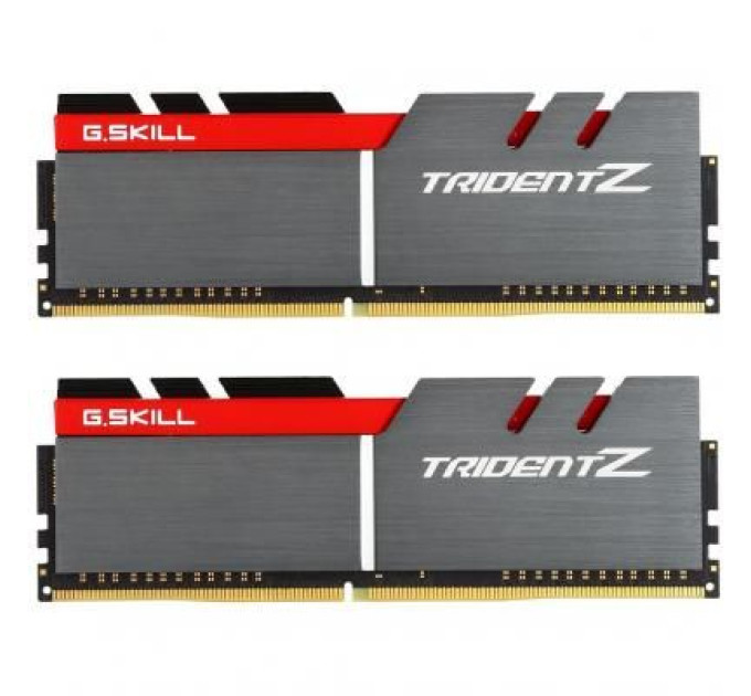G.Skill Модуль пам'яті для комп'ютера DDR4 16GB (2x8GB) 3200 MHz Trident Z Silver H/ Red G.Skill (F4-3200C16D-16GTZB)