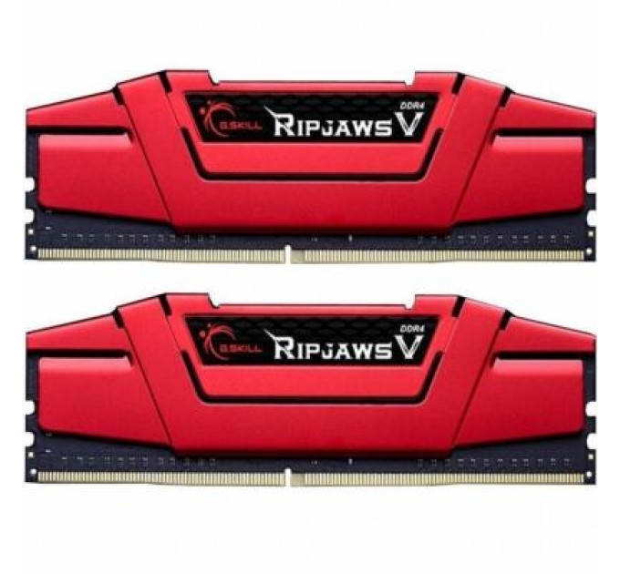 G.Skill Модуль пам'яті для комп'ютера DDR4 8GB (2x4GB) 2400 MHz RIPJAWS V RED G.Skill (F4-2400C17D-8GVR)