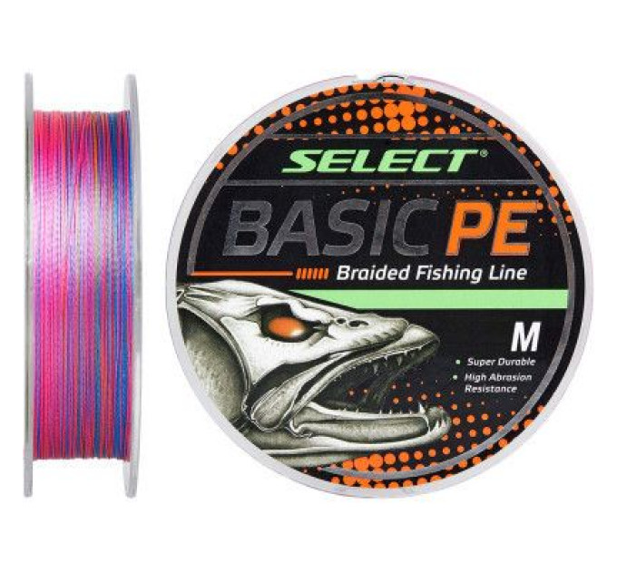 Select Шнур Select Basic PE 100m Multi Color 0.26mm 45lb/20.8kg (1870.30.87)