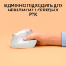 Logitech Мишка Logitech Lift for Mac Vertical Ergonomic Mouse Off White (910-006477)