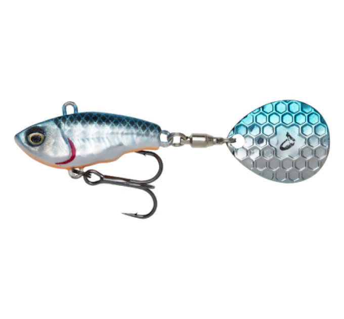Savage Gear Блешня Savage Gear Fat Tail Spin 55mm 9.0g Blue Silver (1854.44.04)