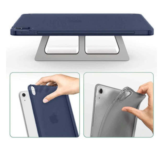 BeCover Чохол до планшета BeCover Tri Fold Hard Apple iPad Air (4/5) 2020/2022 10.9" Deep Blue (711128)