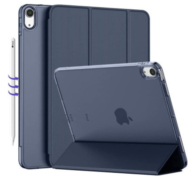 BeCover Чохол до планшета BeCover Tri Fold Hard Apple iPad Air (4/5) 2020/2022 10.9" Deep Blue (711128)