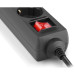 REAL-EL Мережевий фільтр живлення REAL-EL RS-6 Protect M 1.8m, black (EL122300032)