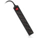REAL-EL Мережевий фільтр живлення REAL-EL RS-6 Protect M 5m, black (EL122300036)