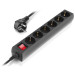 REAL-EL Мережевий фільтр живлення REAL-EL RS-6 Protect M 5m, black (EL122300036)