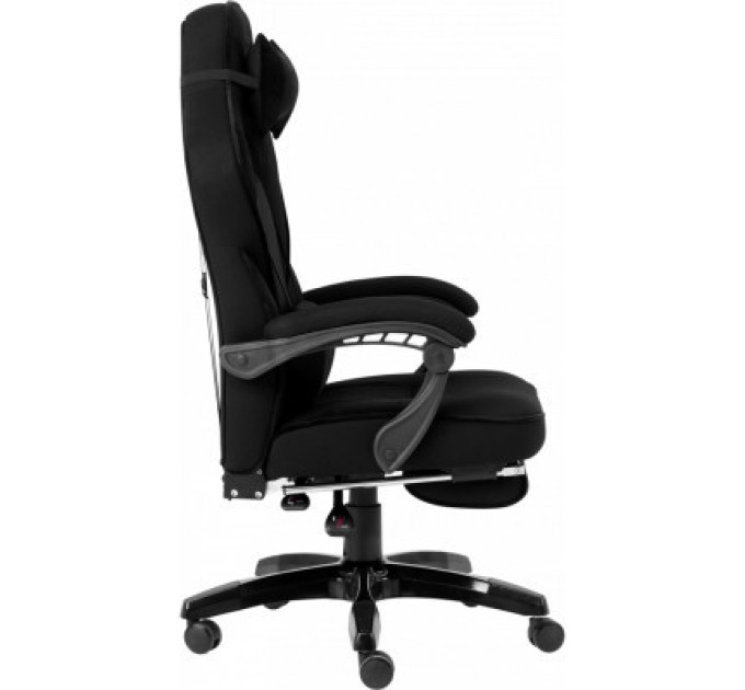 GT Racer Крісло ігрове GT Racer X-2749-1 Black (X-2749-1 Fabric Black Suede)