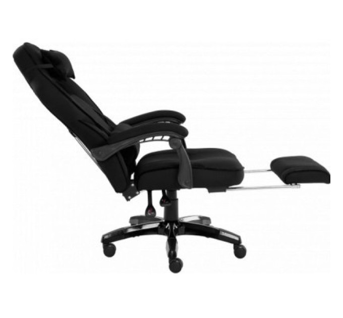 GT Racer Крісло ігрове GT Racer X-2749-1 Black (X-2749-1 Fabric Black Suede)