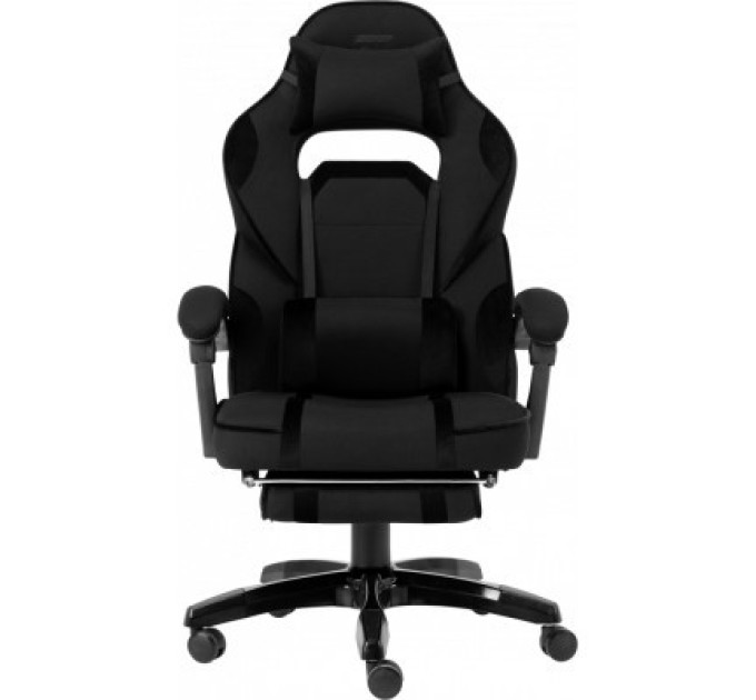 GT Racer Крісло ігрове GT Racer X-2749-1 Black (X-2749-1 Fabric Black Suede)