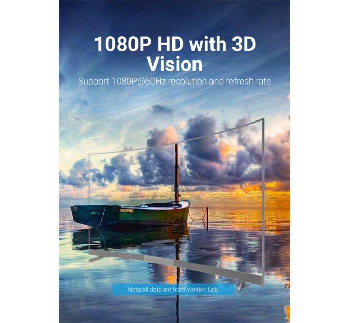 Vention Перехідник USB3.1 Type-C to VGA (F) 0.15m 1080p 60Hz Vention (TDFHB)