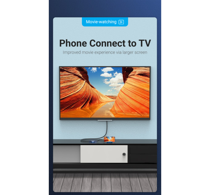 Vention Перехідник USB3.1 Type-C to VGA (F) 0.15m 1080p 60Hz Vention (TDFHB)