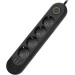 Voltronic Мережевий фільтр живлення Voltronic F04U, 4роз EU, 3*USB Black (F04U-Black)