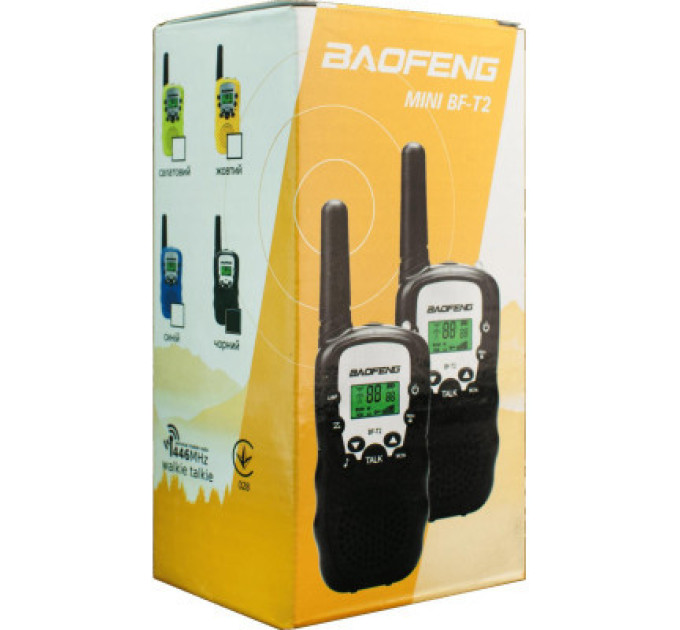 Baofeng Портативна рація Baofeng MiNi BF-T2 PMR446 Black (MiNiBFT2_B)