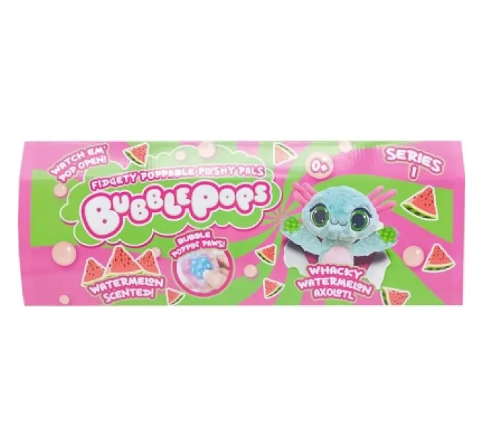 Bubble Pops М'яка іграшка Bubble Pops Кавуневий аксолотль 20 см (2402005/9)