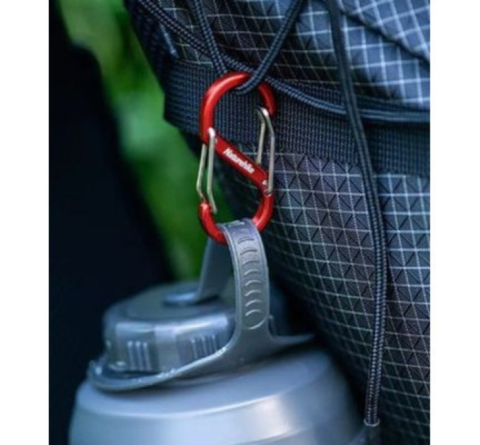 Naturehike Карабін туристичний Naturehike S-type NH20GS004, 5см, червоний (6927595747117)