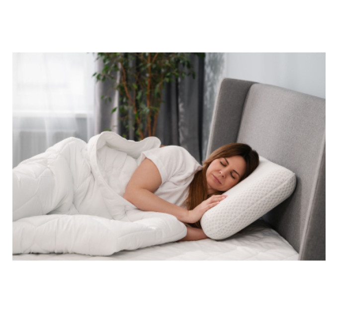 Ardesto Подушка Ardesto ортопедична Sleepwell, класична прямокутна, піна меморі, 60х40х12см білий (ART6040CLP)