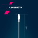 Canyon Дата кабель USB-C to USB-C 1.2m CC100SC 100W White Canyon (CNS-CC100SC12W)