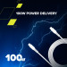 Canyon Дата кабель USB-C to USB-C 1.2m CC100SC 100W White Canyon (CNS-CC100SC12W)