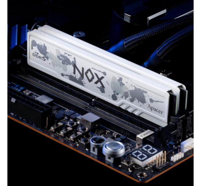 Apacer Модуль пам'яті для комп'ютера DDR5 32GB (2x16GB) 5600 MHz NOX White Apacer (AH5U32G56C522MWAA-2)