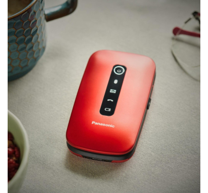 Panasonic Мобільний телефон Panasonic KX-TU550 Red (KX-TU550EXR)