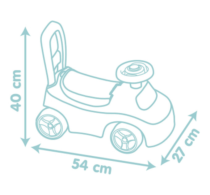 Smoby Чудомобіль Smoby Little Котик 54 х 27 х 40 см, 10 міс.+ (140503)