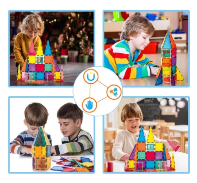 Picasso Конструктор Picasso магнітний Tiles Magnetic Building Blocks 36 деталей (817338027971)