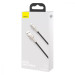 Baseus Кабель Baseus Cafule Metal USB-Lightning, 2.4A, 1м White (6953156202252)