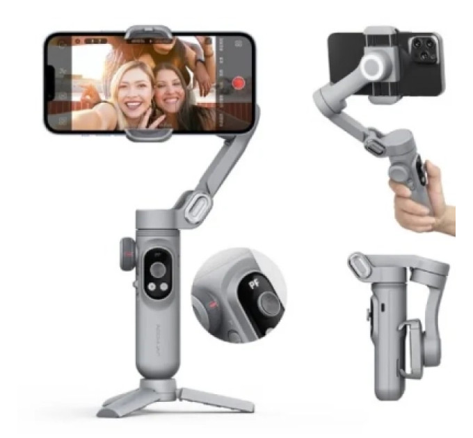 AOCHUAN Стедікам AOCHUAN GIMBAL STABILIZER FOR SMARTPHONE SMART X PRO GRAY (AOCHUAN-SMARTXPRO-G)