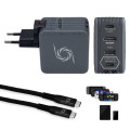 AVerMedia Зарядний пристрій AVerMedia GC313 CORE GO 100W 2хUSB-С 1хUSB-A 1xHDMI black (40AAGC313AWN)