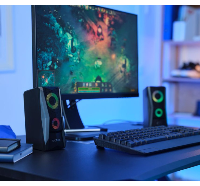 Trust Акустична система Trust 2.0 GXT 606 Javv RGB Black (25108)